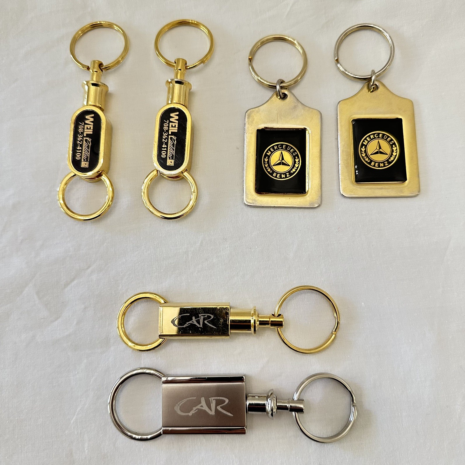 Vintage Chicagoland Luxury Dealer Key Fob Lot Mercedes Cadillac CAR Leasing