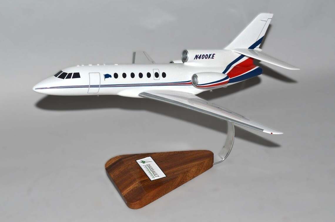 Dassault Falcon 50 Private Business N400KE Desk Top Jet Model 1/48 SC Airplane