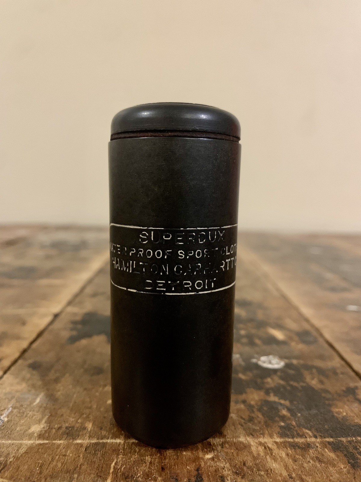 1930's Superdux Sport Clothing Carhartt Bakelite Match Safe Detroit Michigan 1930's Superdux Sport Clothing Carhartt Bakelite Match Safe Detroit Michigan