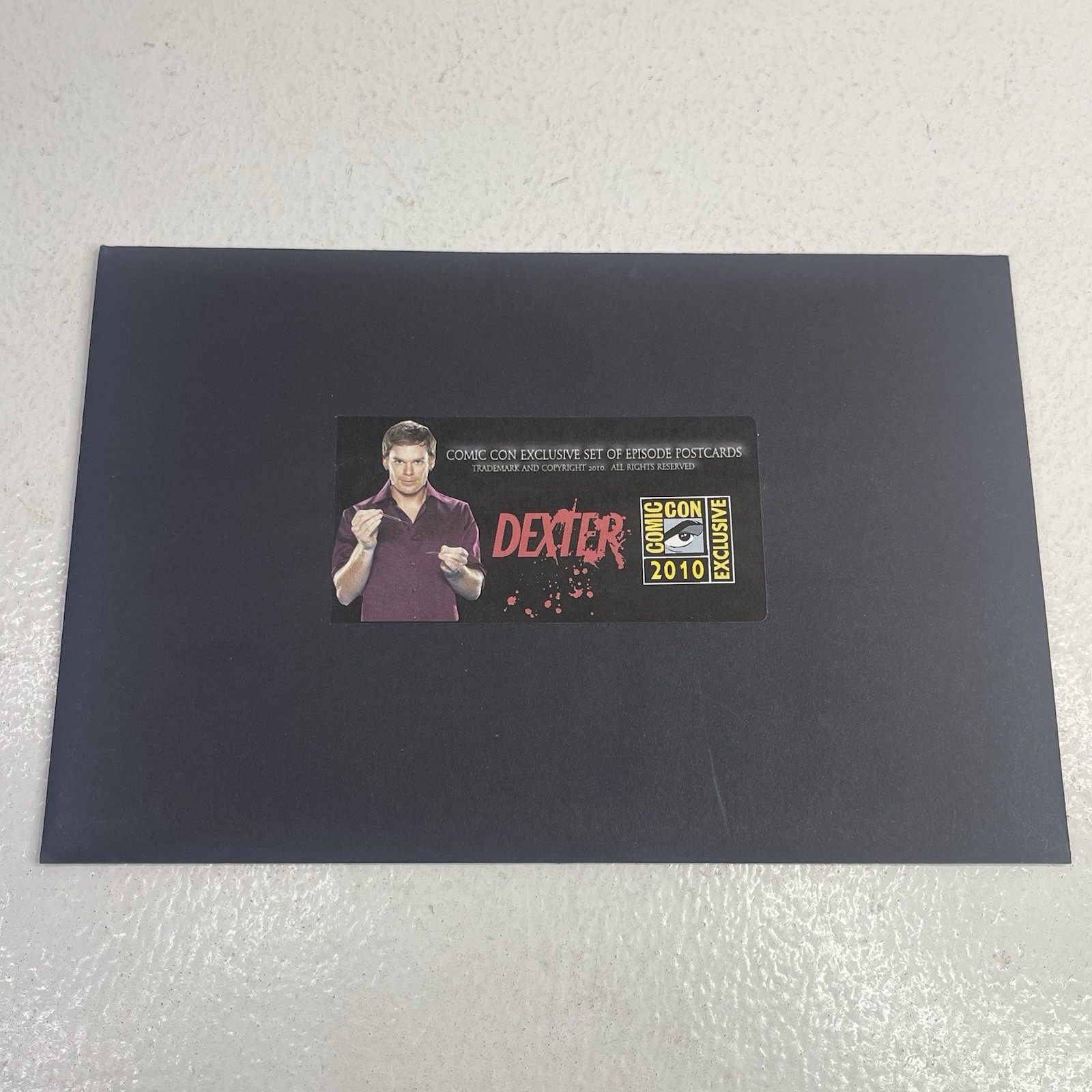 Dexter TV Show Postcards 2010 Comic Con Exclusive RARE Cards Episode Sdcc Dexter TV Show Postcards 2010 Comic Con Exclusive RARE Cards Episode Sdcc