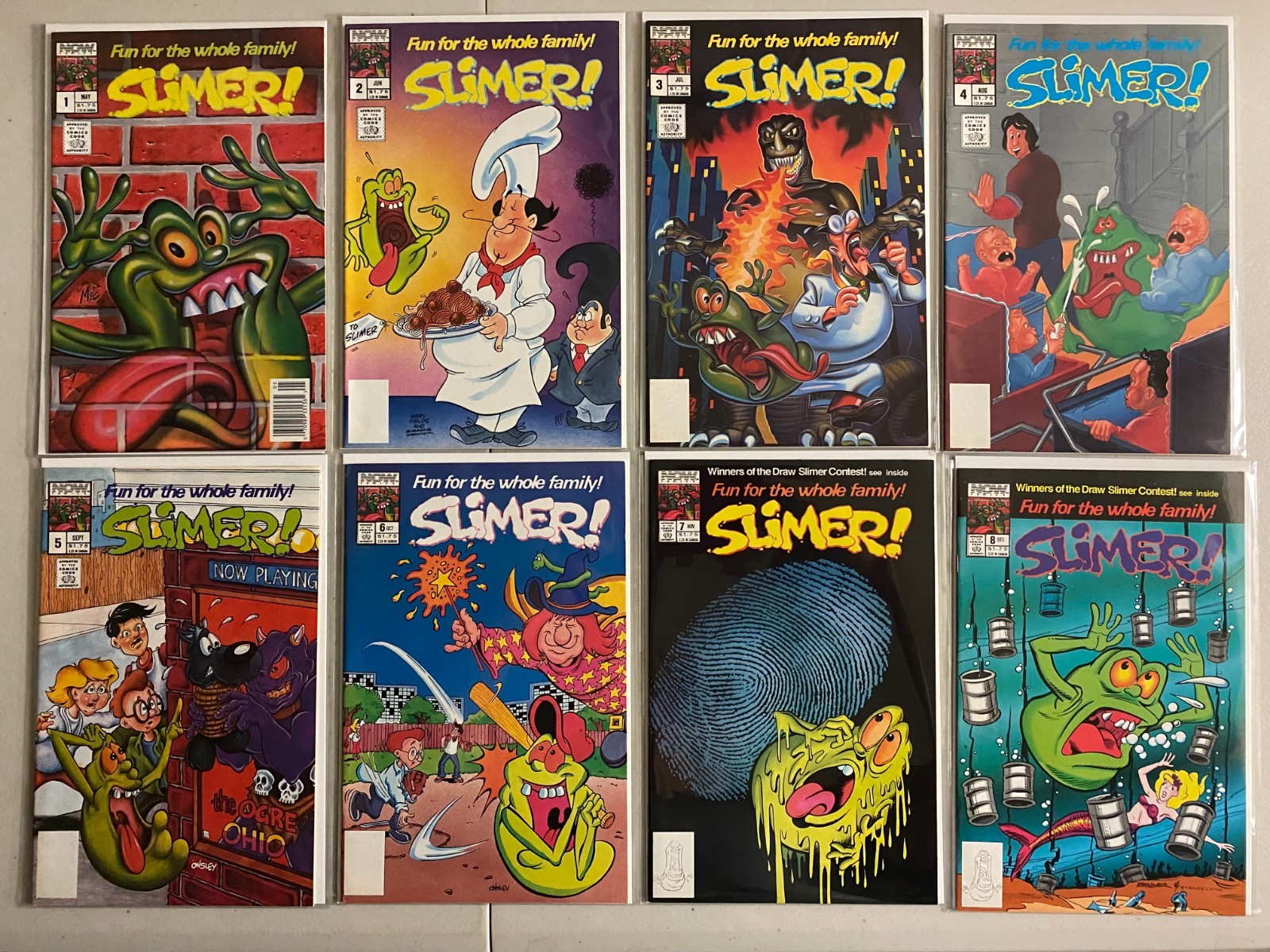 Slimer comics set #1-19 19 diff avg 8.0 (1989-90) Slimer comics set #1-19 19 diff avg 8.0 (1989-90)