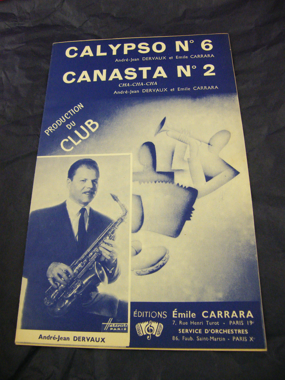 Calypso Partition No. 6 Canasta No. 2 André Jean Dervaux 1958 Calypso Partition No. 6 Canasta No. 2 André Jean Dervaux 1958
