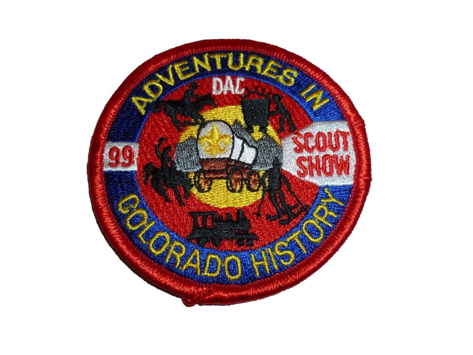 Adventures in Colorado History 1999 Scout Show Patch Vintage