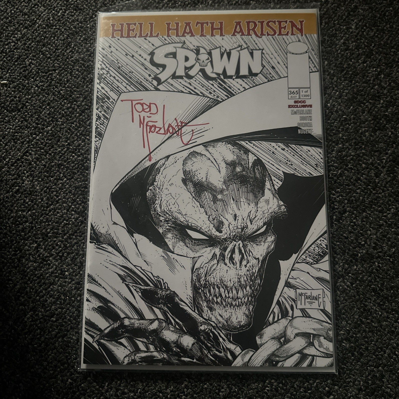Spawn #365 Signed Todd McFarlane 2025 SDCC Exclusive Comic In Hand Image Spawn #365 Signed Todd McFarlane 2025 SDCC Exclusive Comic In Hand Image