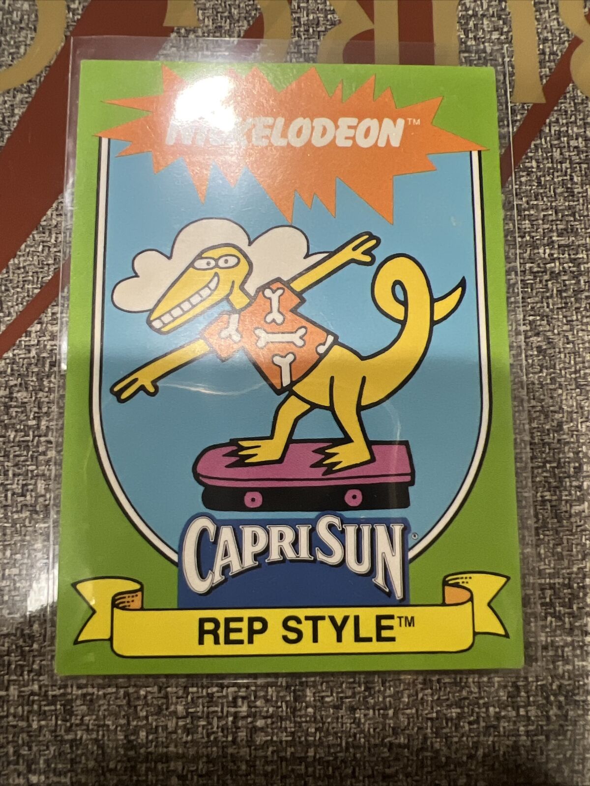 1991 Capri-Sun Nickelodeon Rep Style #6 0la0 On Skateboard 🔥 MTV 0607