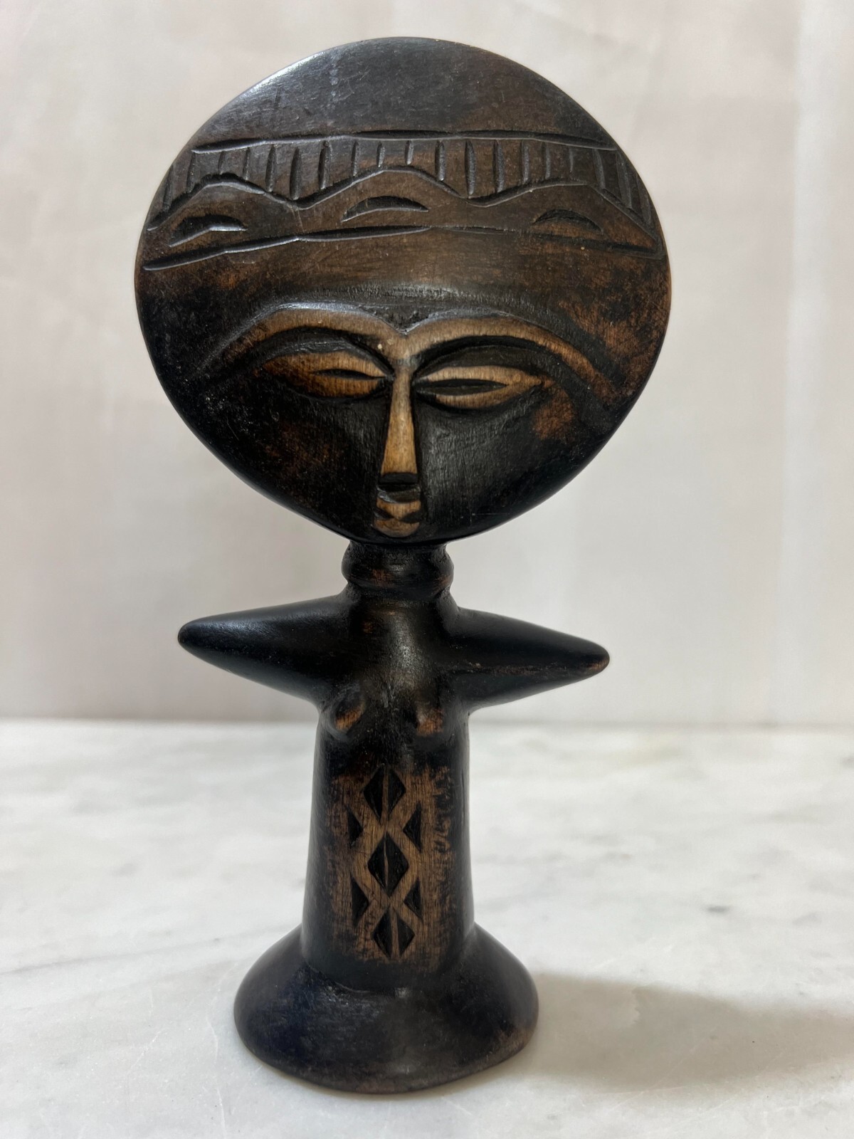 Vintage African Fertility Doll, Akuaba/Akwaba Doll, African Art 6\ Vintage African Fertility Doll, Akuaba/Akwaba Doll, African Art 6\