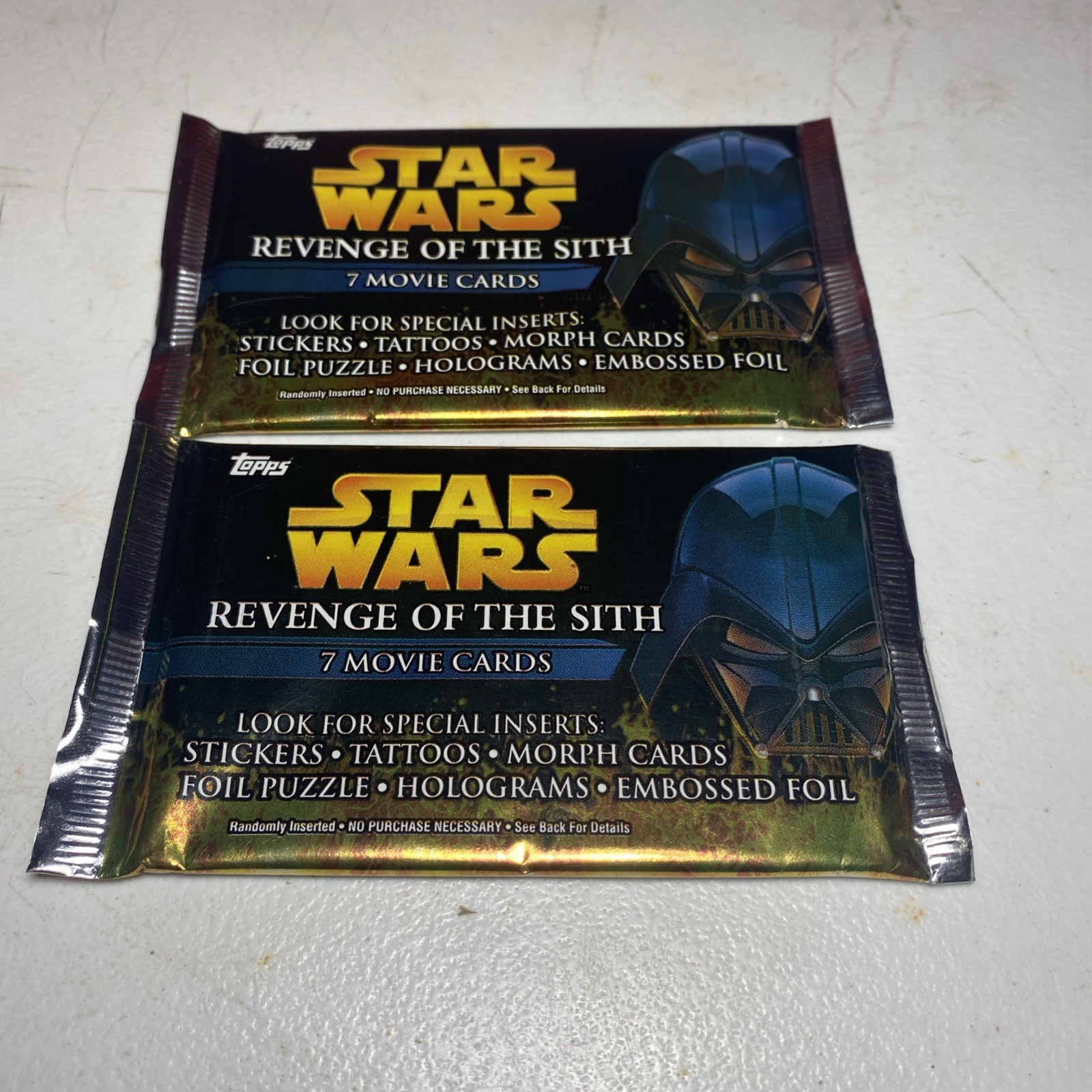 Star Wars Topps Revenge Of The Sith Widevision 2005 Movie 2 Sealed packs NEW Star Wars Topps Revenge Of The Sith Widevision 2005 Movie 2 Sealed packs NEW