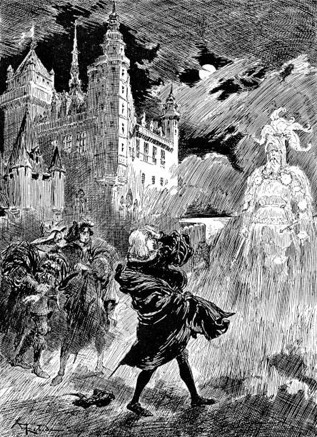 Hamlet 1899 From M Robidas Illustrated Edition of Shakespeares Works Old Photo