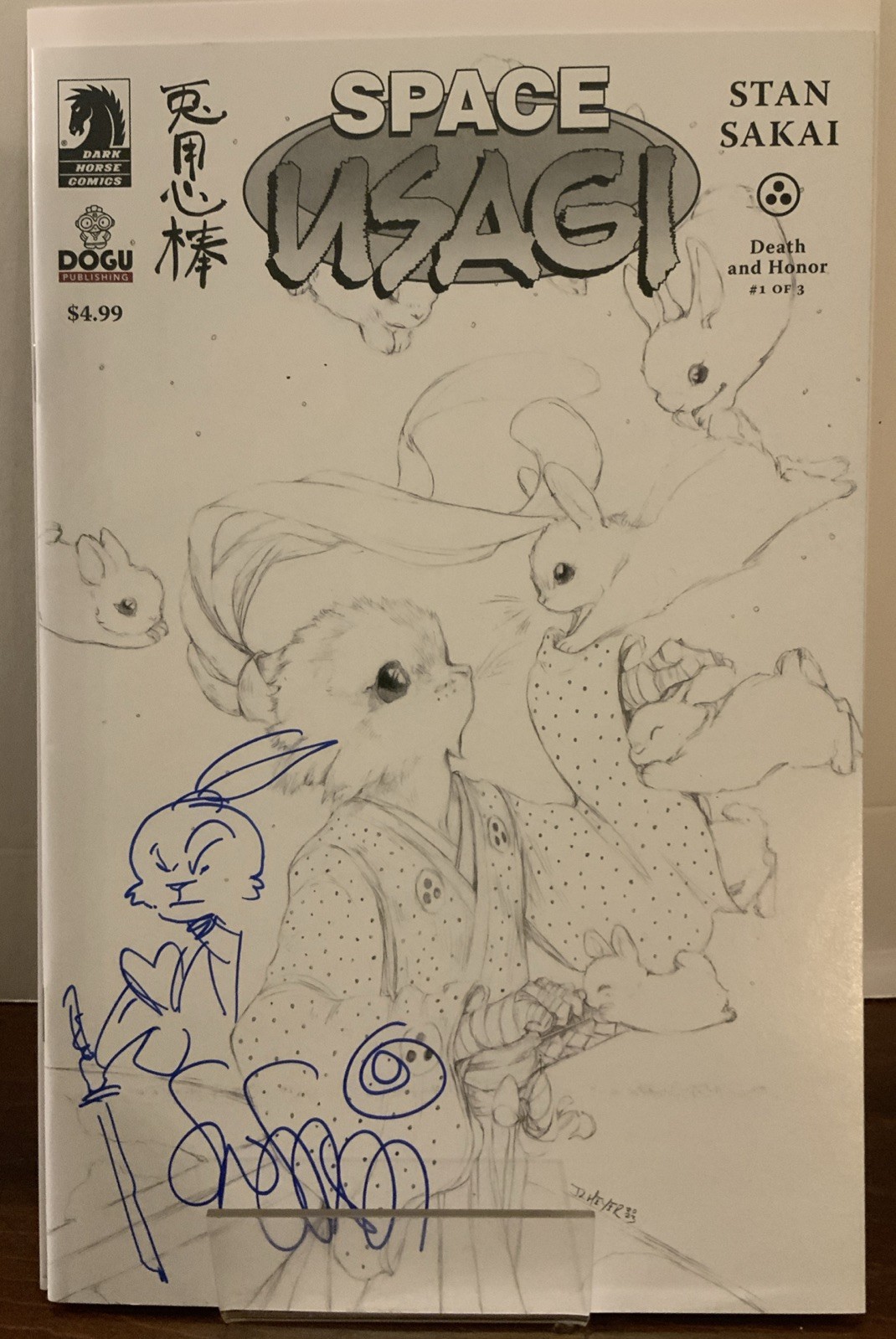 Space Usagi:Death and Honor #1 LCSD Meyer Sketch SIGNED/REMARK Stan Sakai NM Space Usagi:Death and Honor #1 LCSD Meyer Sketch SIGNED/REMARK Stan Sakai NM