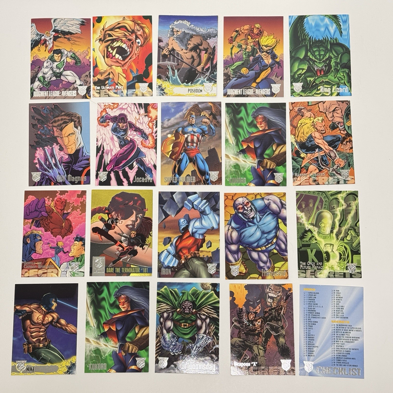 1996 Fleer/SkyBox Amalgam Comics Trading Cards - Lot of 20 Different Cards 1996 Fleer/SkyBox Amalgam Comics Trading Cards - Lot of 20 Different Cards