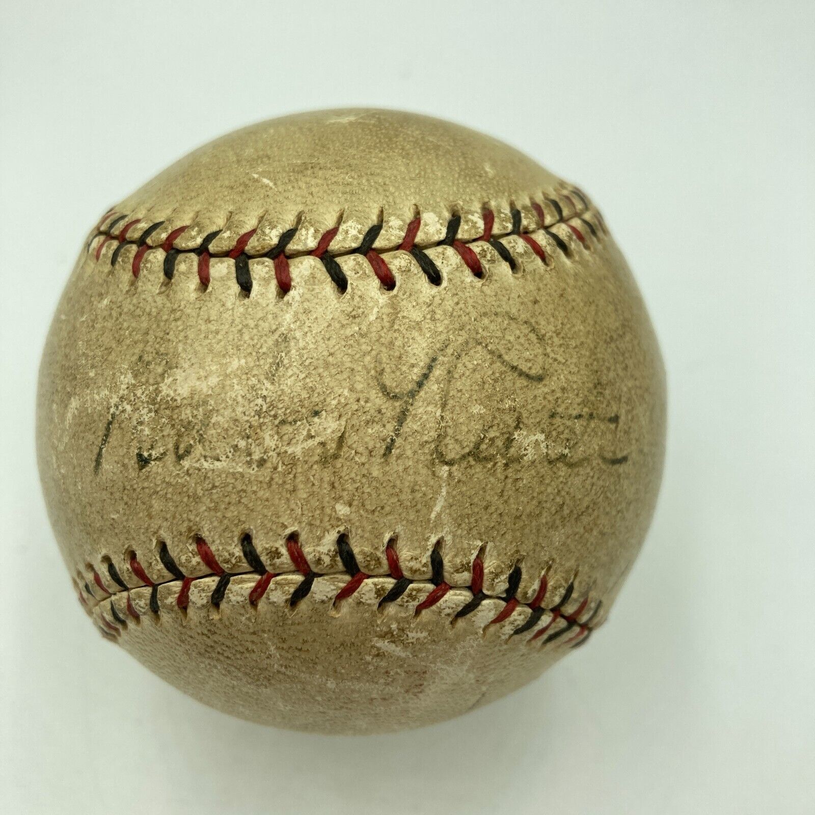 Babe Ruth & Lou Gehrig Dual Signed Official American League Baseball PSA DNA COA
