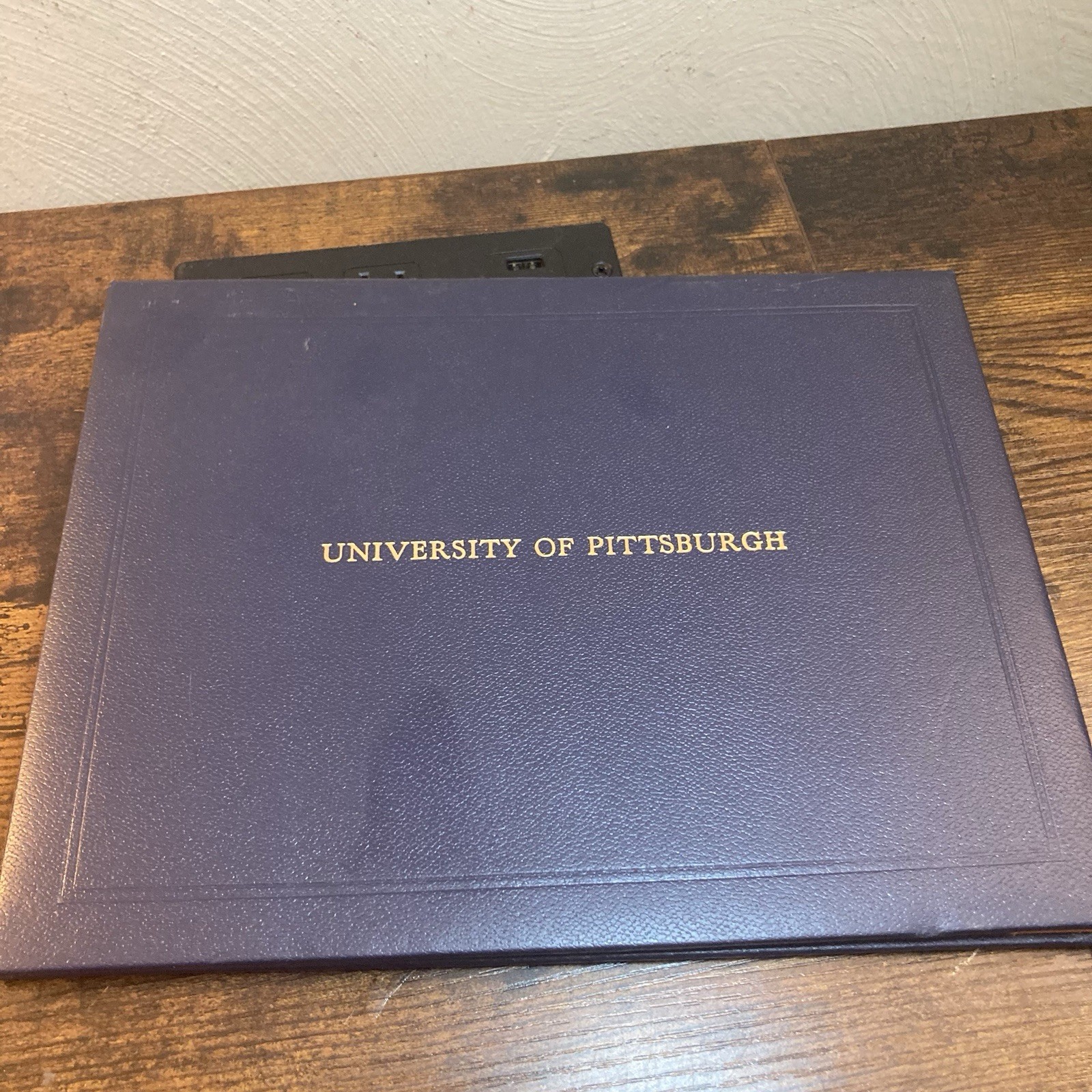 Pitt Diploma Holder Book University of Pittsburgh Certificate Presentation Blue Pitt Diploma Holder Book University of Pittsburgh Certificate Presentation Blue