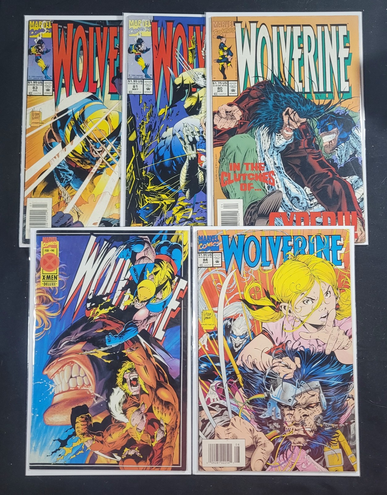 1990\'s Marvel Comics Wolverine Issues 80, 81, 83, 84, & 90 1990\'s Marvel Comics Wolverine Issues 80, 81, 83, 84, & 90