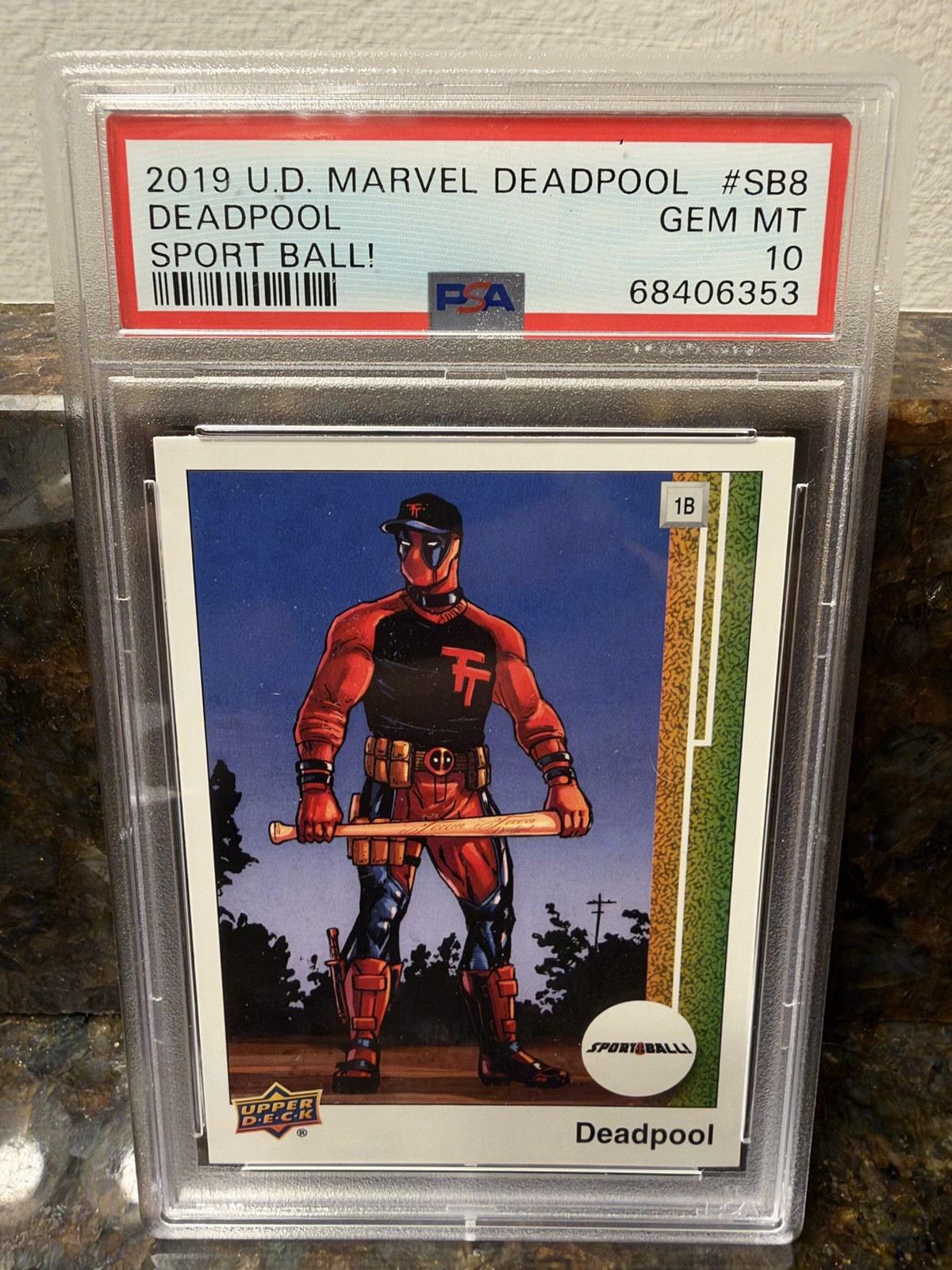 2019 Upper Deck Marvel Deadpool Sport Ball 1989 Mark McGwire PSA 10 Pop 2 ๐บ๐ธ 2019 Upper Deck Marvel Deadpool Sport Ball 1989 Mark McGwire PSA 10 Pop 2 ๐บ๐ธ