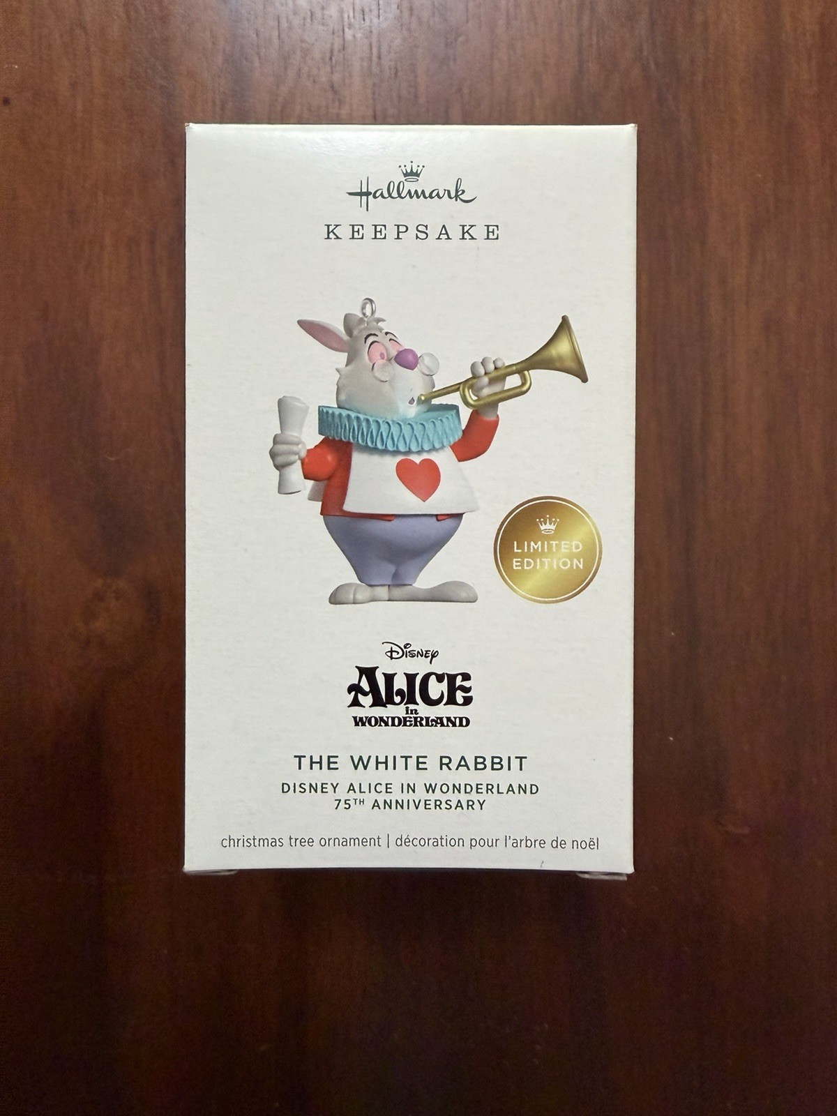 2026 Hallmark Ornament: Ltd Ed Disney Alice In Wonderland The White Rabbit 75th 2026 Hallmark Ornament: Ltd Ed Disney Alice In Wonderland The White Rabbit 75th