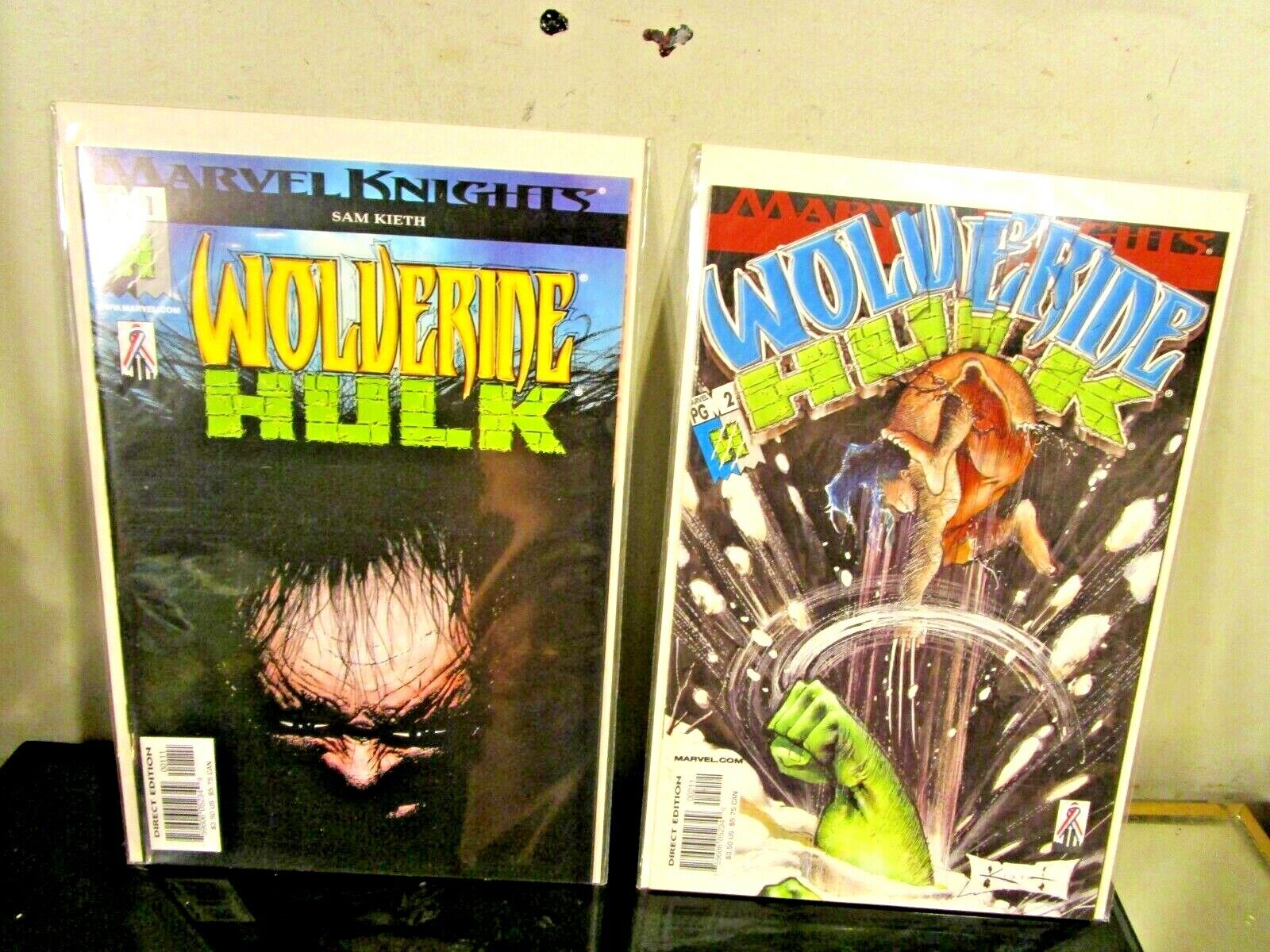 Marvel Knights Comic Book Wolverine Hulk (2002) mini series 1-2 Sam Kieth