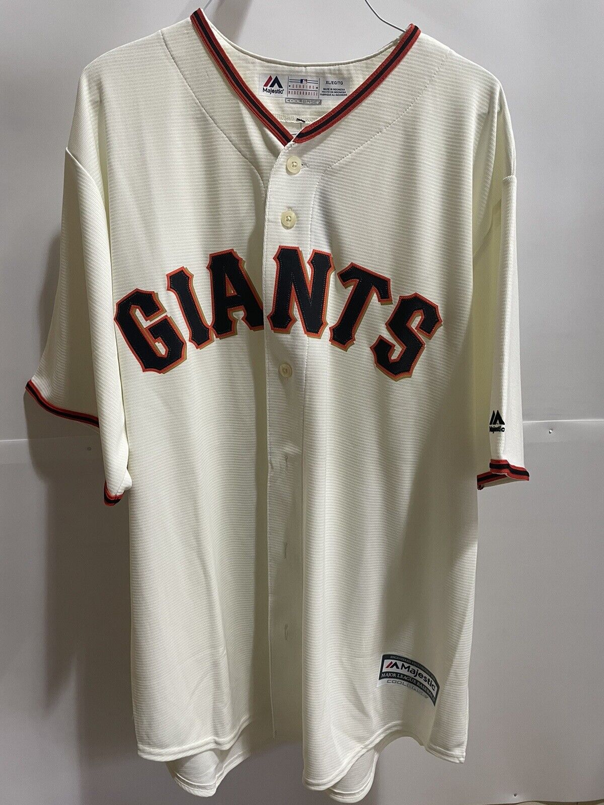 San Francisco Giants Majestic Official Cool Base Jersey - Tan XL