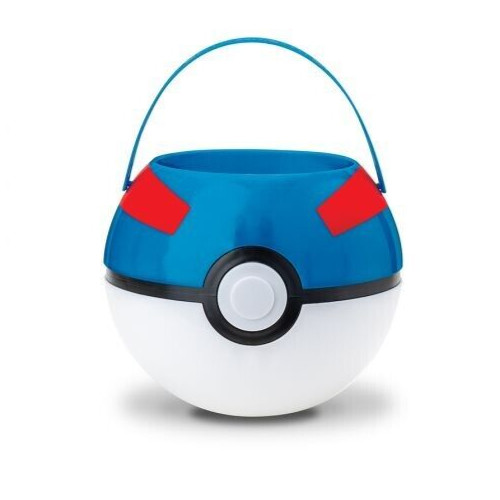 Pokemon PokeBall Treat Bucket Great Ball Blue Pokemon PokeBall Treat Bucket Great Ball Blue