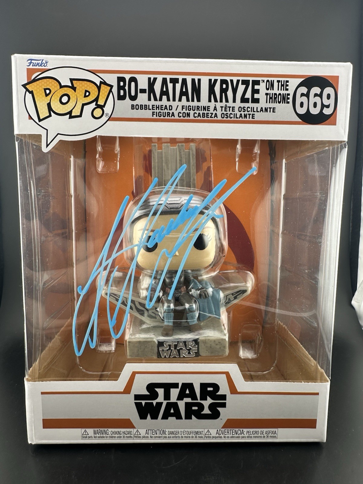 Bo-Katan On Throne Funko Pop Signed Katee Sackhoff Pop #669 Celebrity Authentics Bo-Katan On Throne Funko Pop Signed Katee Sackhoff Pop #669 Celebrity Authentics