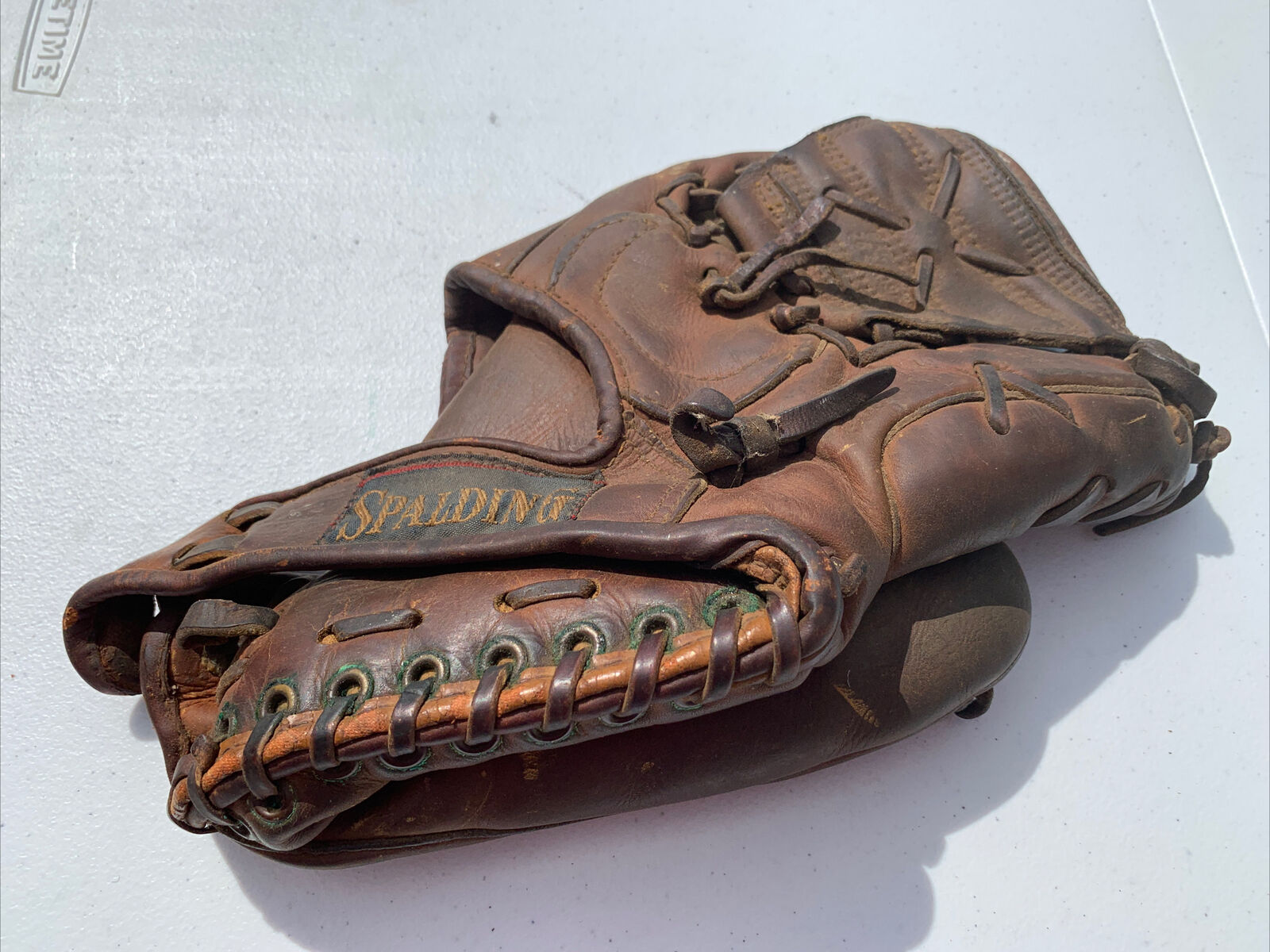 Vintage Spalding 1017 Sam Mele Adjustable Floating Heel Baseball Glove