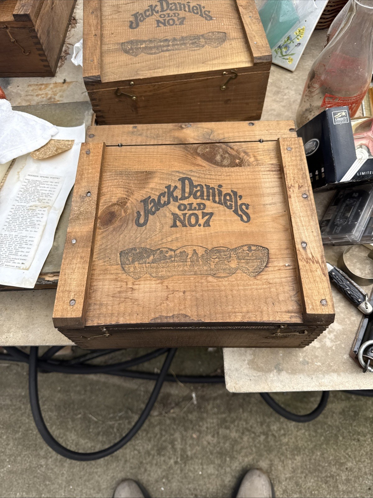 Vintage Jack Daniel’s Old No. 7 Wooden Crate Box Lem Motlow Prop. Lynchburg Tenn Vintage Jack Daniel’s Old No. 7 Wooden Crate Box Lem Motlow Prop. Lynchburg Tenn