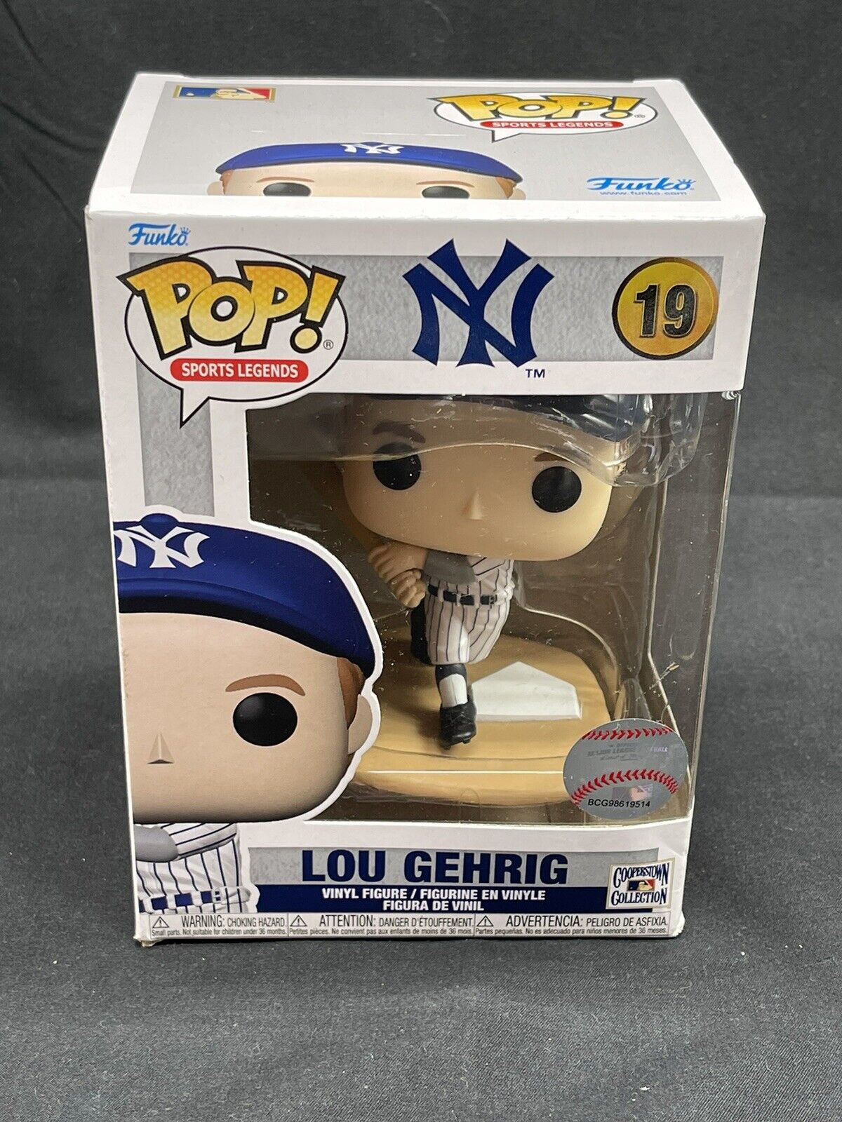 MLB Legends New York Yankees Lou Gehrig Funko Pop Vinyl Figure #19