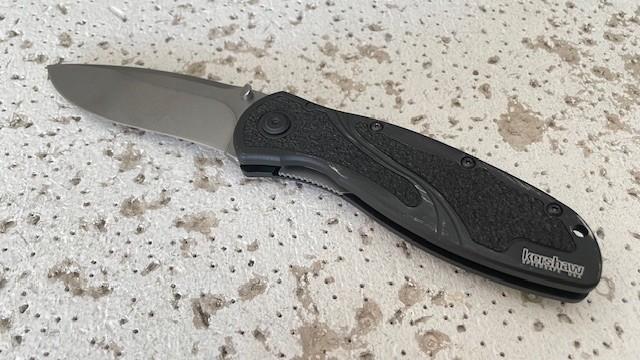 Kershaw 1670S30V Blur Plain Blade Folding Pocket Knife Black Handle Linerlock -