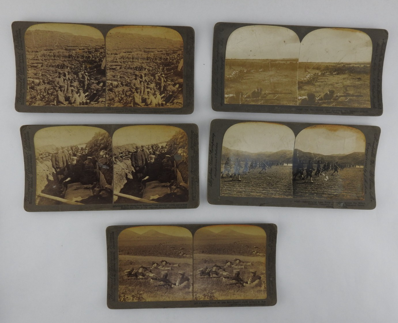 Vintage Keystone War Stereoview Cards Lot (5) Soldiers Trenches Military Scenes Vintage Keystone War Stereoview Cards Lot (5) Soldiers Trenches Military Scenes