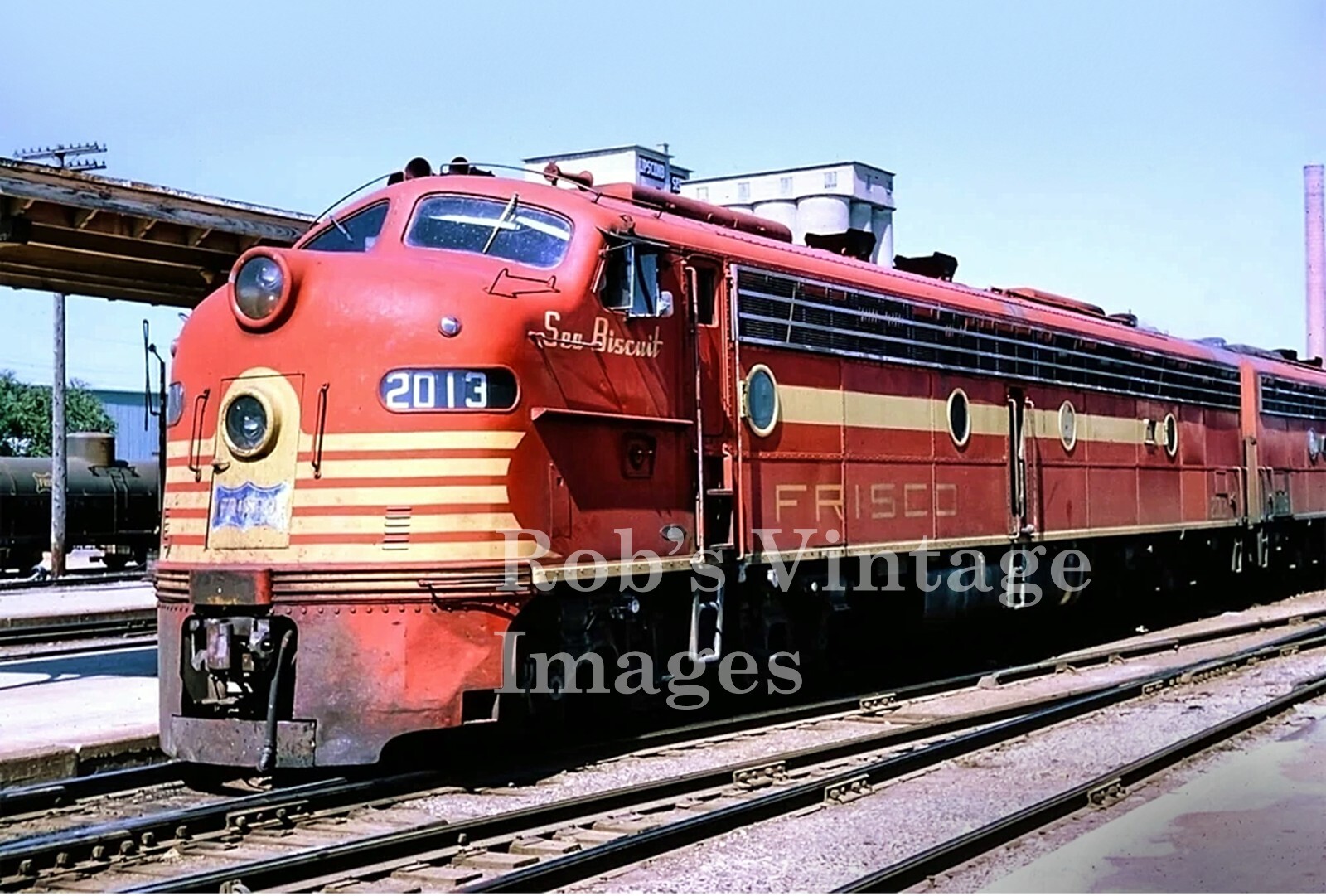 Frisco Railroad photo E8A Diesel Locomotive 2013 Sea Biscuit Train Frisco Railroad photo E8A Diesel Locomotive 2013 Sea Biscuit Train