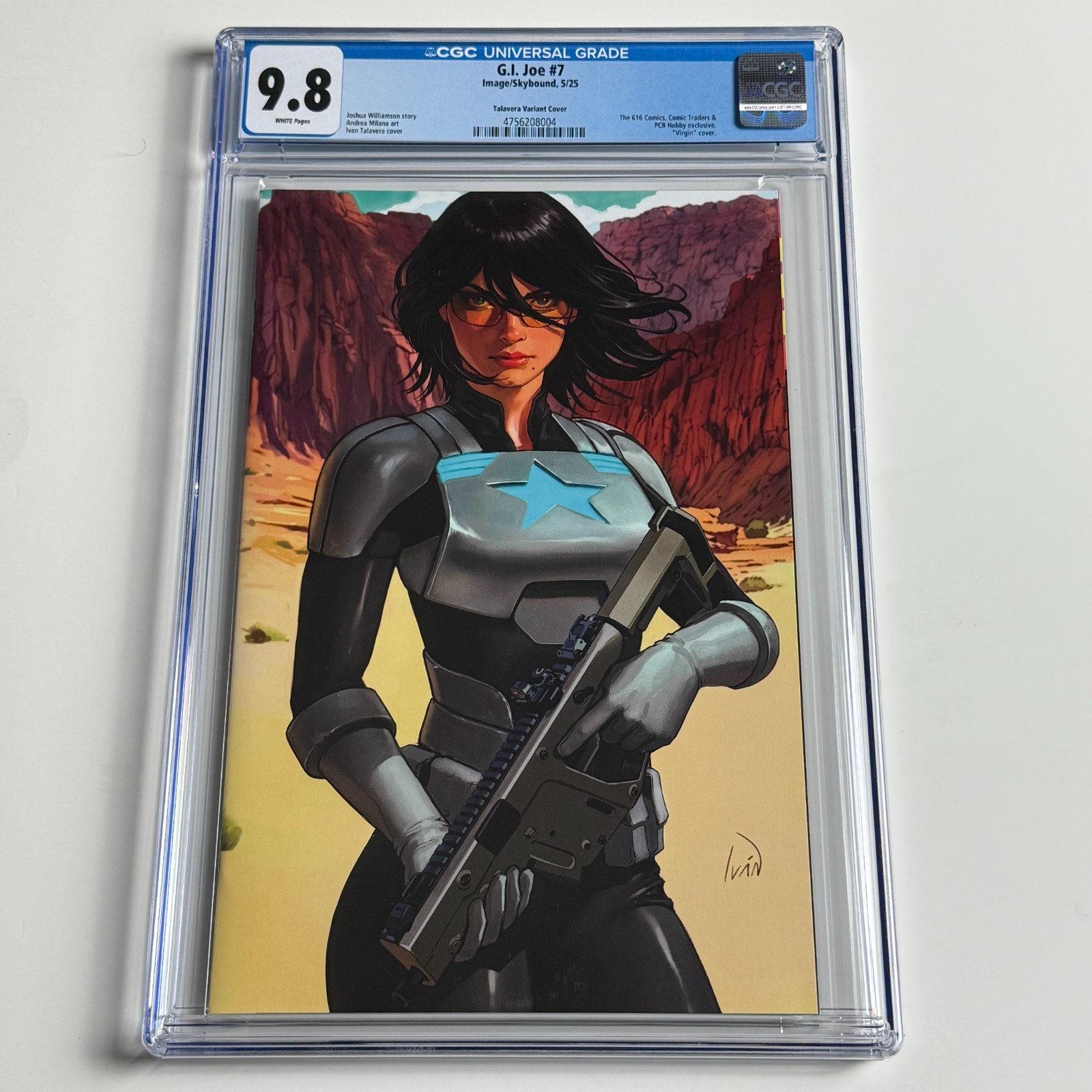 G.I. Joe #7 CGC 9.8 Ivan Talavera Virgin Variant Ltd 750 Image/Skybound Comics
