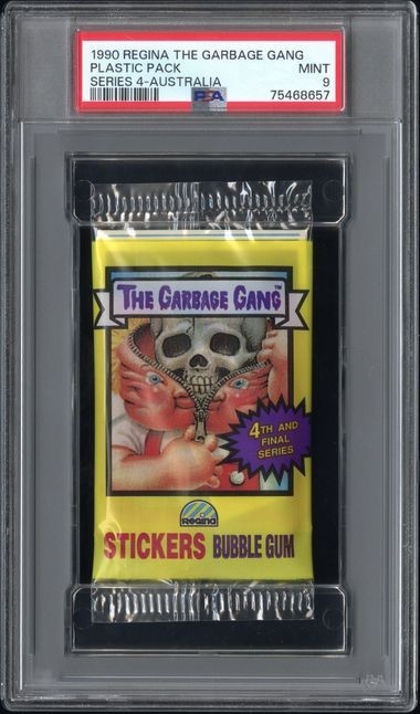Garbage Pail Kids 1990 REGINA The Garbage Gang Australia 4th Series Pack PSA 9