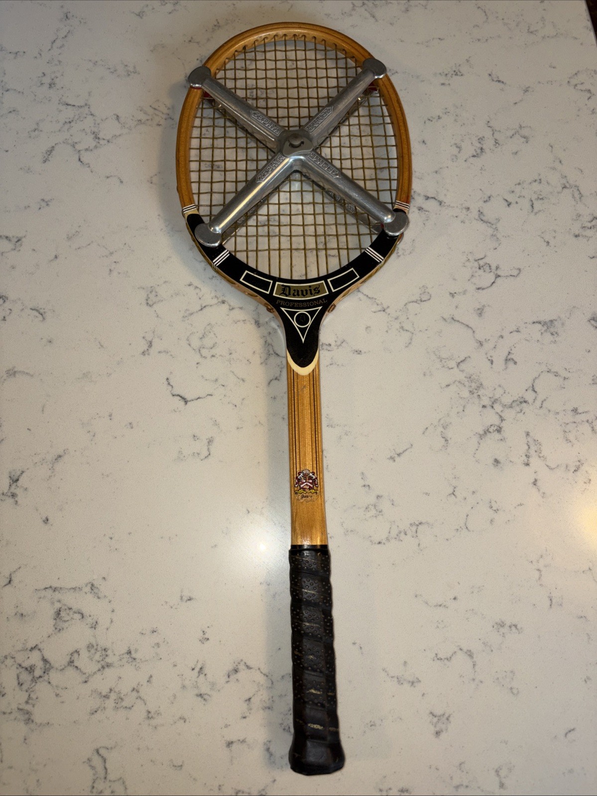 Tad Davis Imperial Vintage Wooden Tennis Racket 2L With Zephyr Support Tad Davis Imperial Vintage Wooden Tennis Racket 2L With Zephyr Support