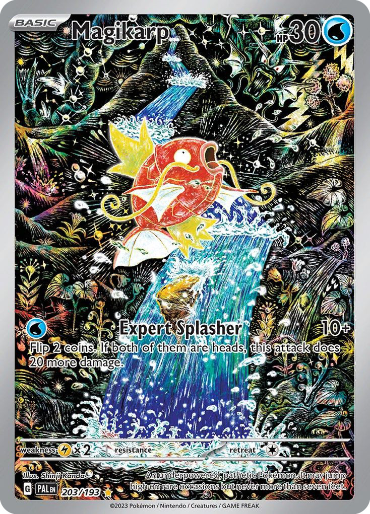 Pokemon Magikarp 203/193 Holo Illustration Rare Paldea Evolved NM Pokemon Magikarp 203/193 Holo Illustration Rare Paldea Evolved NM