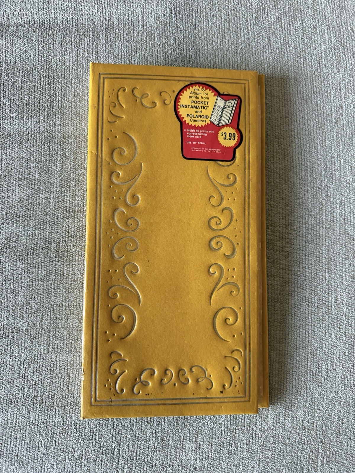 Vintage 1970's Mustard Yellow Deluxe Photo Album Polaroid Kodak Vintage 1970's Mustard Yellow Deluxe Photo Album Polaroid Kodak