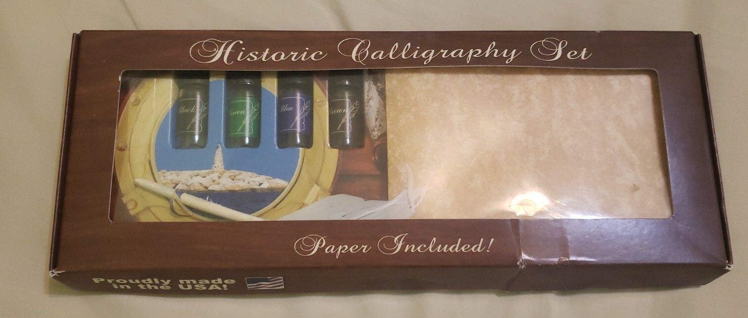 Historic Calligraphy Set (Nautical Themed) Open Box .88C Historic Calligraphy Set (Nautical Themed) Open Box .88C