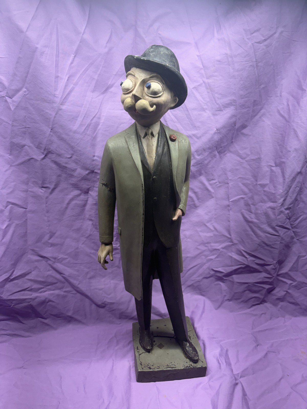 VINTAGE 1930-1940 ESKY ESQUIRE MAGAZINE MASCOT ~ ADVERTISING ~ DISPLAY FIGURE VINTAGE 1930-1940 ESKY ESQUIRE MAGAZINE MASCOT ~ ADVERTISING ~ DISPLAY FIGURE