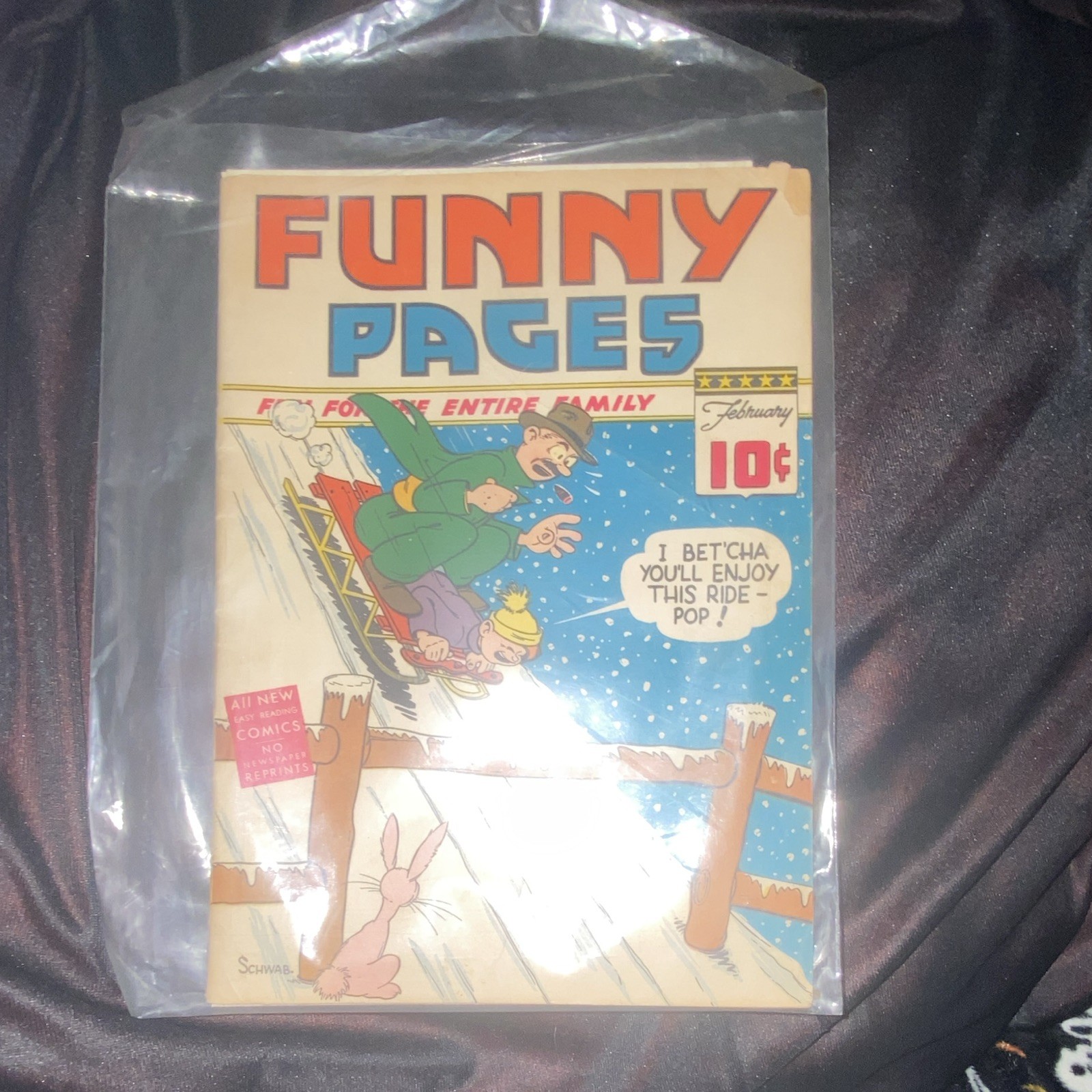 Extremely Rare Vintage Funny Pages Comic Book Single Issue 10¢ Cover Bagged Extremely Rare Vintage Funny Pages Comic Book Single Issue 10¢ Cover Bagged