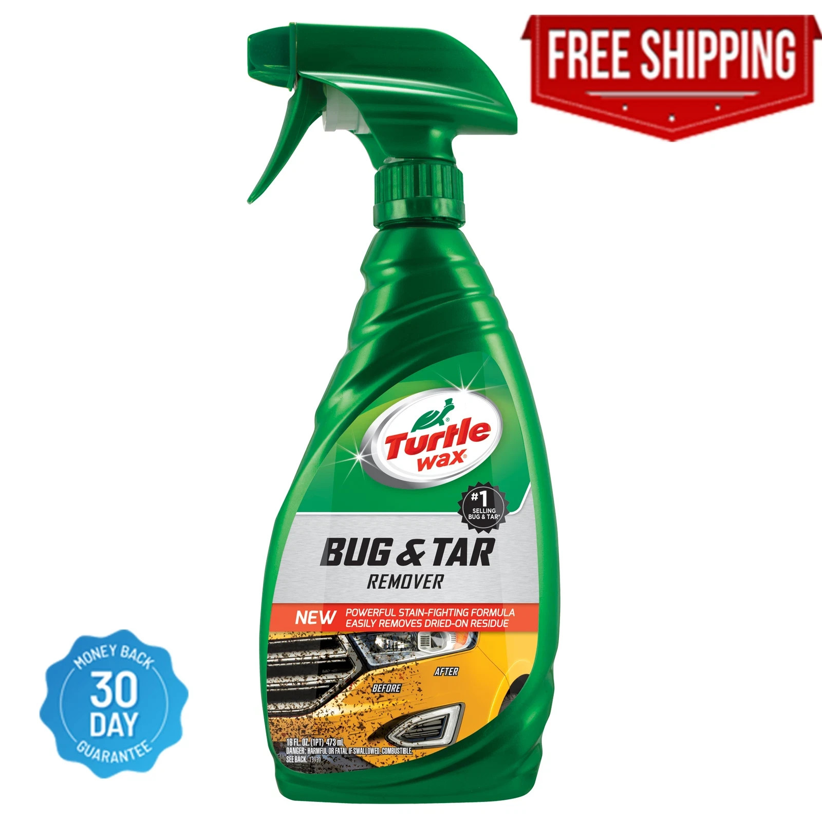 Turtle Wax Automotive Car Truck Bug and Tar Remover Trigger Spray, 16 oz Turtle Wax Automotive Car Truck Bug and Tar Remover Trigger Spray, 16 oz