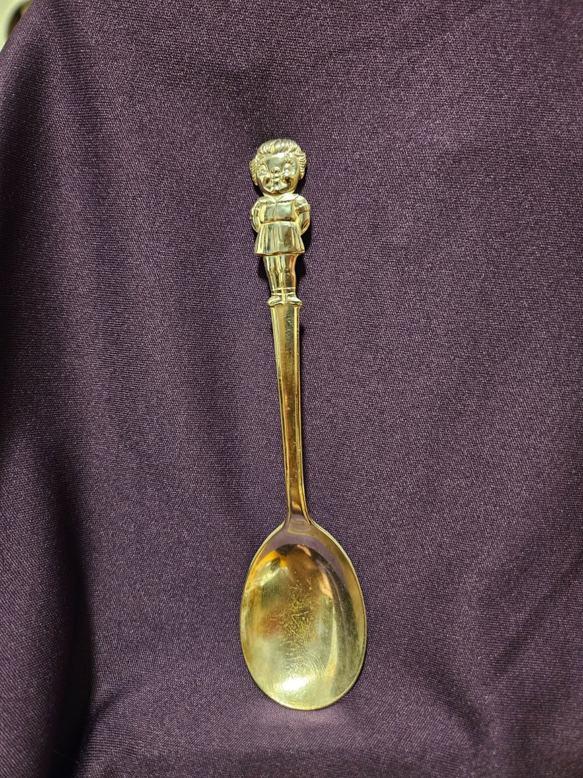 Vintage 1960's Silver Plate Campbell's Kid Soup Spoon - Girl w/ vintage patina Vintage 1960's Silver Plate Campbell's Kid Soup Spoon - Girl w/ vintage patina