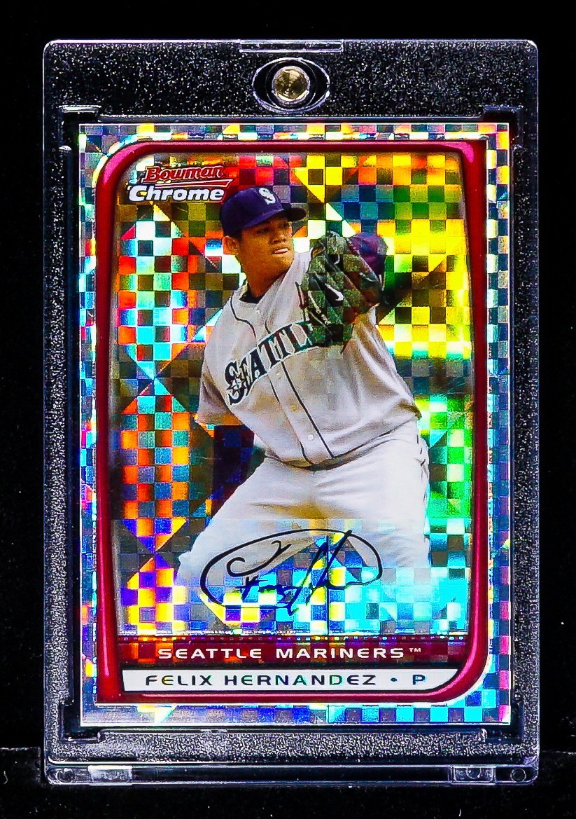 Felix Hernandez RARE CHECKERBOARD REFRACTOR CARD Mariners /250 Felix Hernandez RARE CHECKERBOARD REFRACTOR CARD Mariners /250