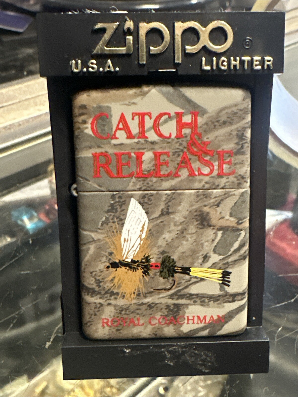 Zippo Fly Fishing Hook Catch & Release Royal Coachman. ( Q )
