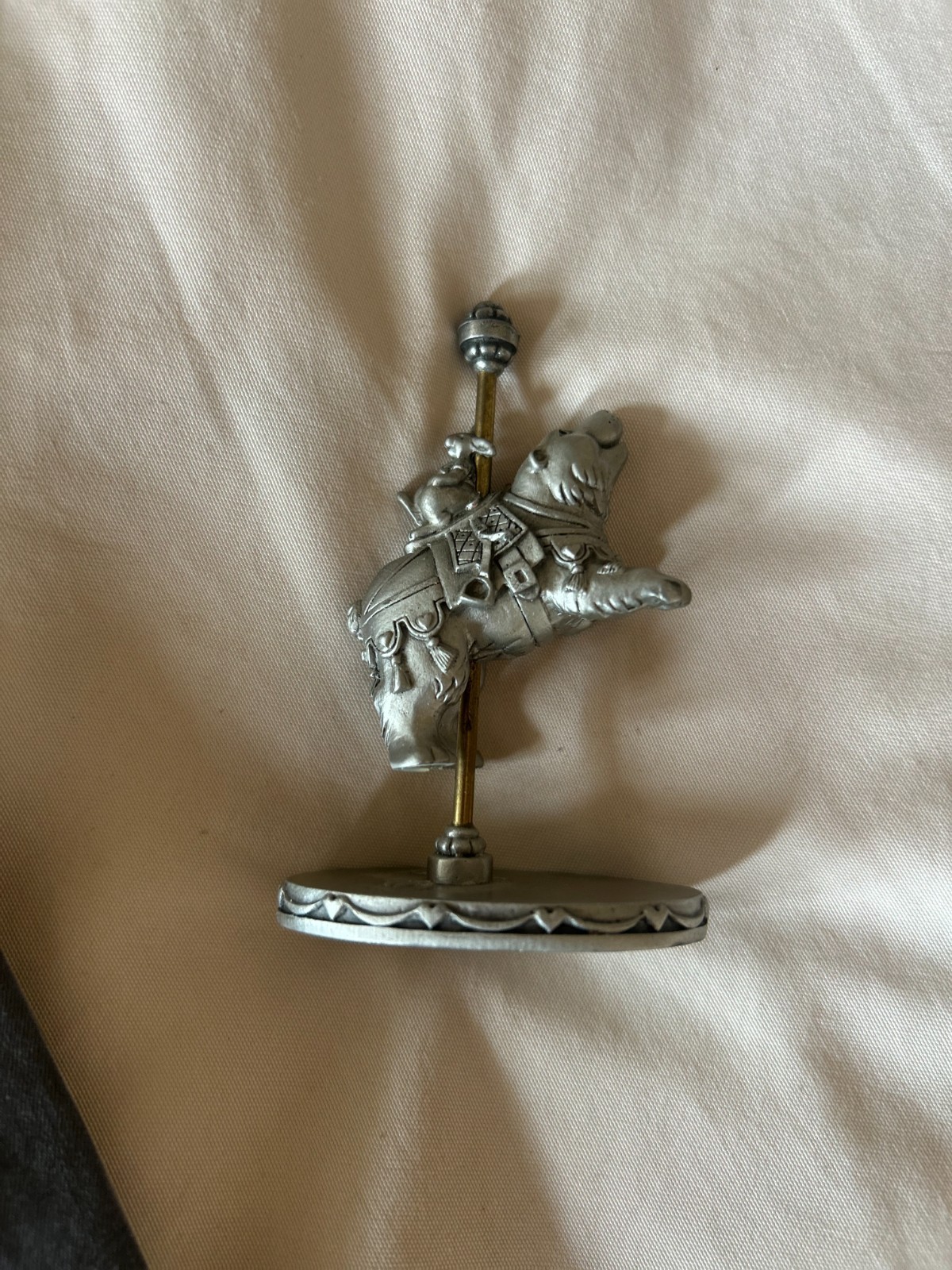 Vintage 1985 Hudson Fine Pewter Bear & Mouse Figurine #3465 Vintage 1985 Hudson Fine Pewter Bear & Mouse Figurine #3465