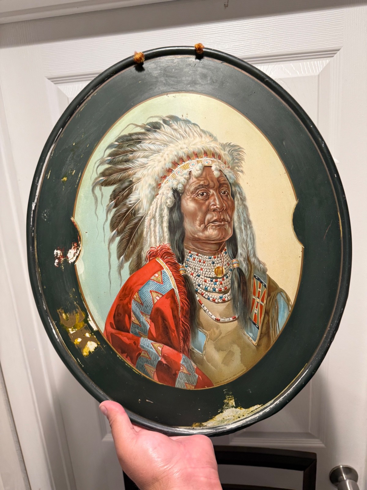 π€© 1900s Amazing Tin Litho Indian Maker Marked Very Rare π₯ π€© 1900s Amazing Tin Litho Indian Maker Marked Very Rare π₯