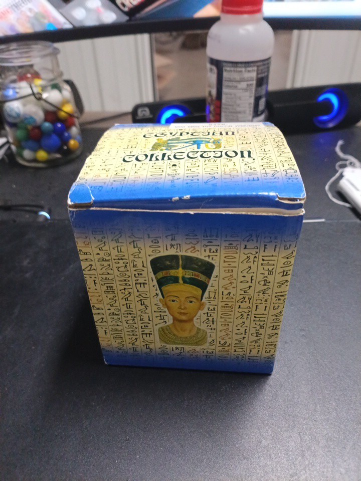 Egyptian King Tutankhamun Coffin&Mummy Figurine Summit Collection Rare NIB