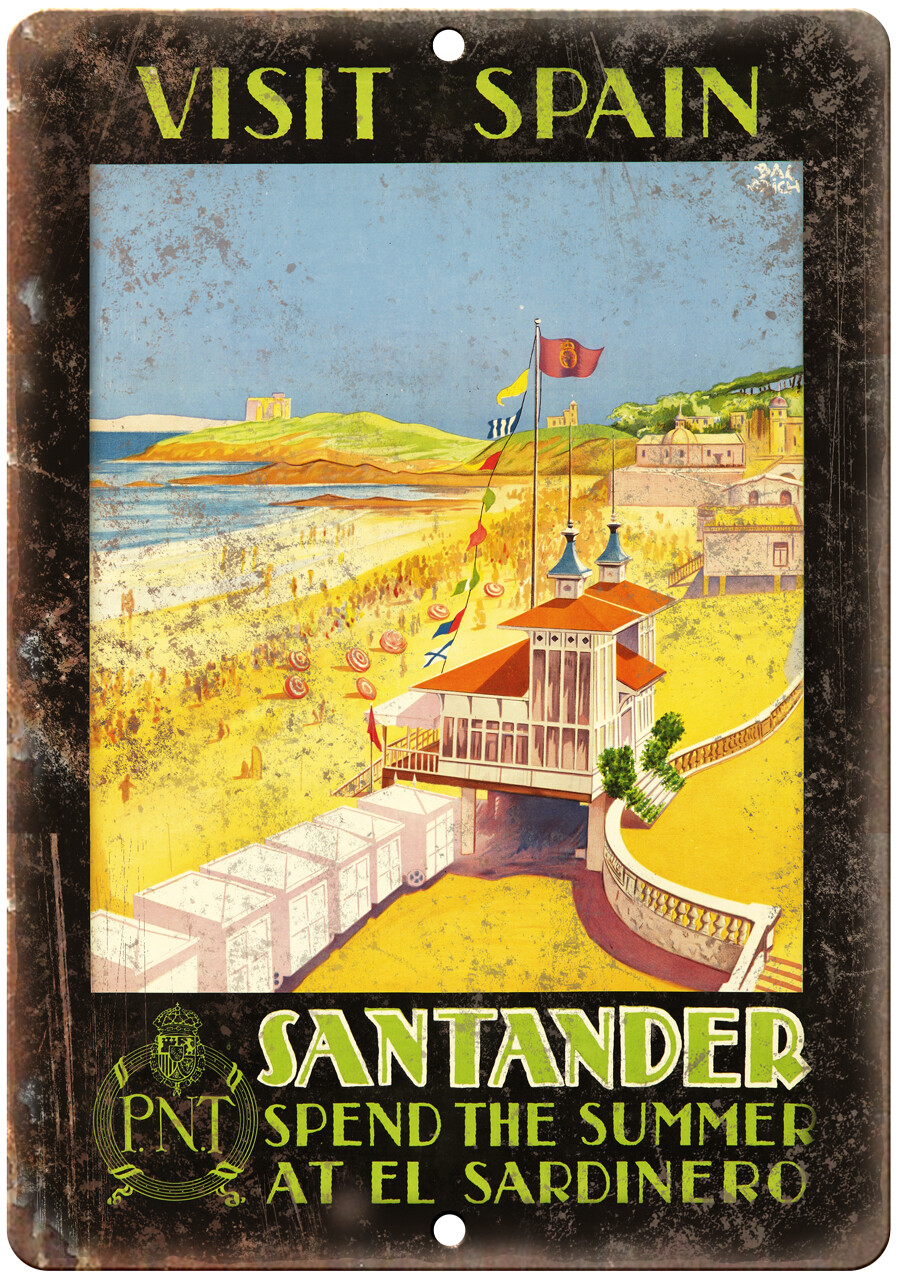 Spain Santander Travel Poster Art 12\ Spain Santander Travel Poster Art 12\