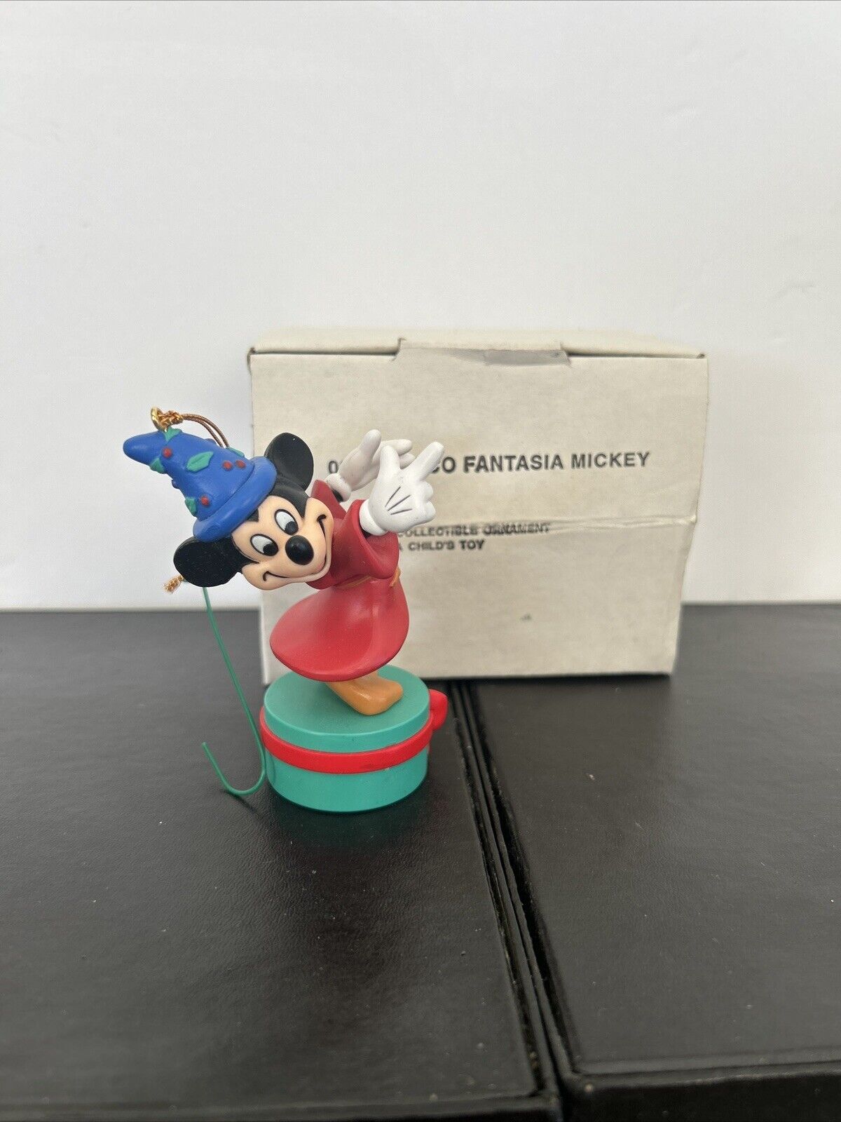 Vintage Grolier Fantasia Mickey 1980s Disney Christmas Ornament w/ Box 025904