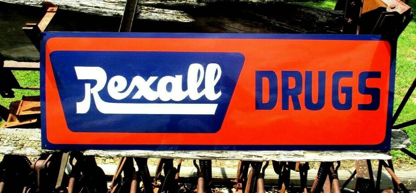 Old School Rexall Drugs SIGN Pharmacy Medicine Drugstore Hand Lettered Painted Old School Rexall Drugs SIGN Pharmacy Medicine Drugstore Hand Lettered Painted