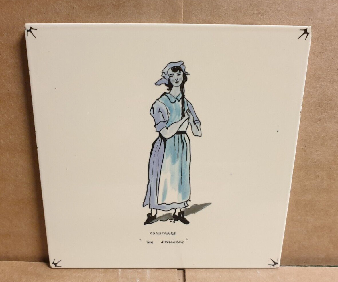 Unusual Vintage Gilbert and Sullivan Ceramic Tile T & R Boote CHOOSE A CHARACTER Unusual Vintage Gilbert and Sullivan Ceramic Tile T & R Boote CHOOSE A CHARACTER