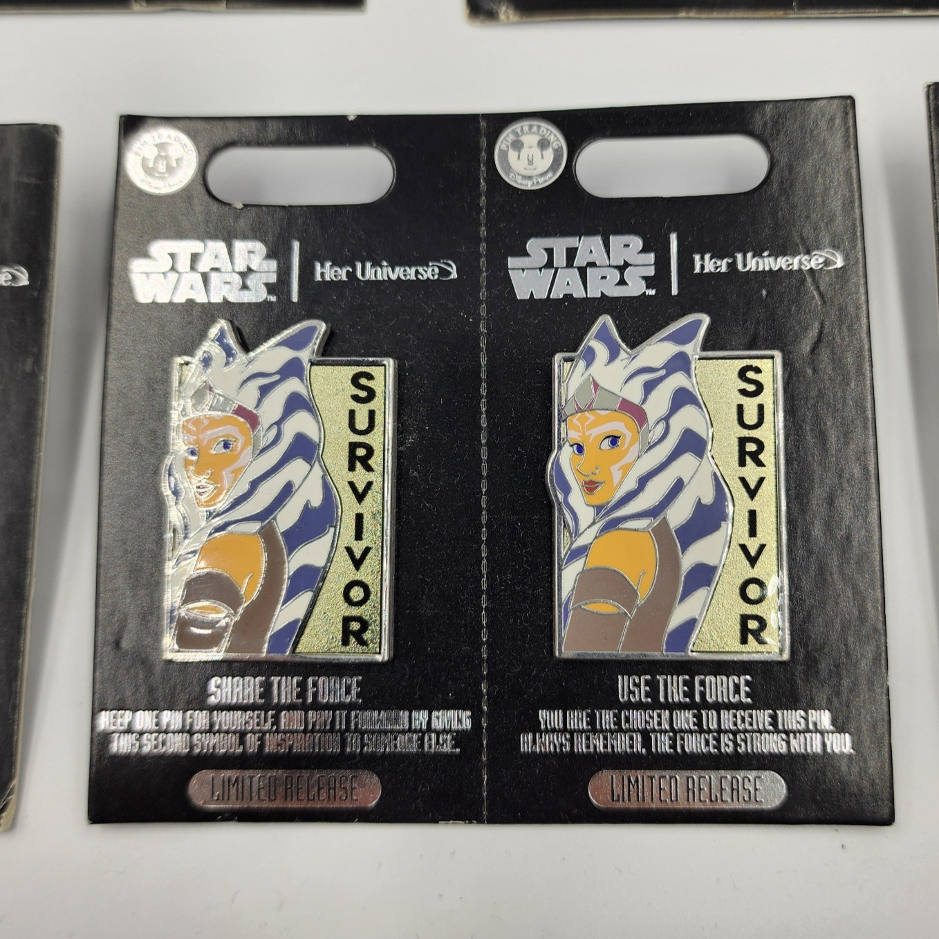 Ahsoka Tano (Survivor) Share the Force Enamel Pin Set - Star Wars Her Universe Ahsoka Tano (Survivor) Share the Force Enamel Pin Set - Star Wars Her Universe