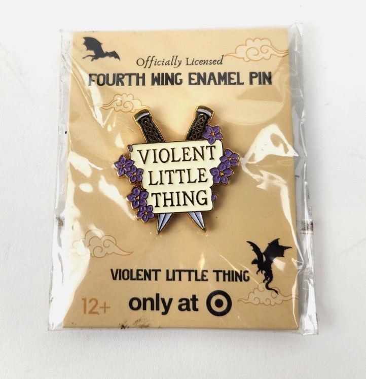 new VIOLENT LITTLE THINGS Enamel Pin Fourth Wing Officially Licensed Pin